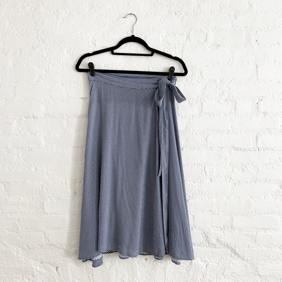 American Apparel Dresses & Skirts - American Apparel Gingham Wrap Skirt